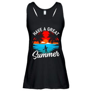 Have A Great Summer Funny Seasonal Graphic Ladies Essential Flowy Tank