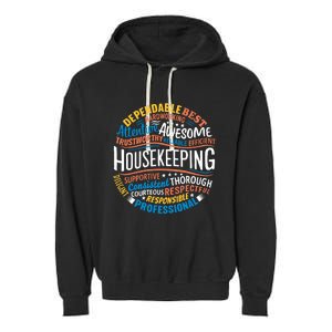 Housekeeping Appreciation Gifts Environmental Services Week Garment-Dyed Fleece Hoodie