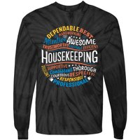 Housekeeping Appreciation Gifts Environmental Services Week Tie-Dye Long Sleeve Shirt