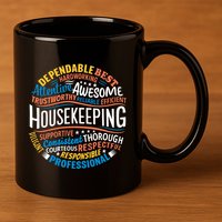 Housekeeping Appreciation Gifts Environmental Services Week 11oz C Handle Ceramic Mug