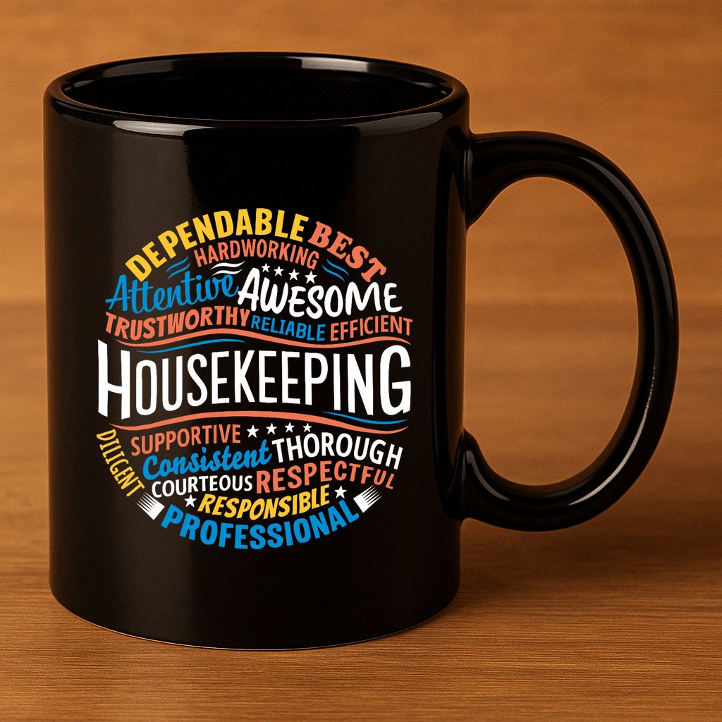 Housekeeping Appreciation Gifts Environmental Services Week 11oz C Handle Ceramic Mug