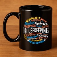 Housekeeping Appreciation Gifts Environmental Services Week 11oz C Handle Ceramic Mug