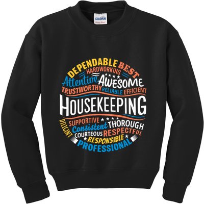 Housekeeping Appreciation Gifts Environmental Services Week Kids Sweatshirt