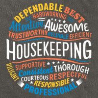 Housekeeping Appreciation Gifts Environmental Services Week Cotton Canvas Backpack