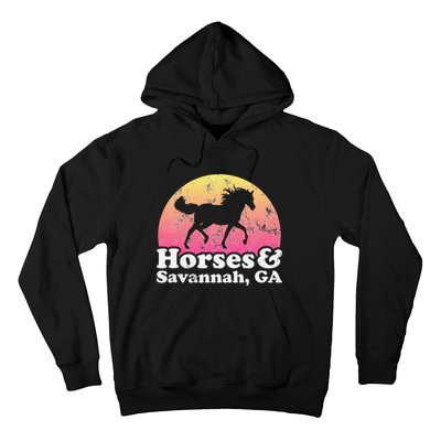 Horse and Georgia  or Horses Savannah Hoodie