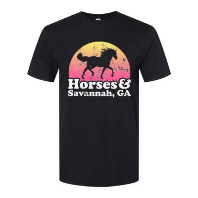 Horse and Georgia  or Horses Savannah Softstyle® CVC T-Shirt