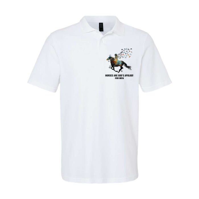 Horses Are God's Apology For Funny Horse Softstyle Adult Sport Polo