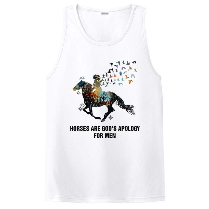 Horses Are God's Apology For Funny Horse PosiCharge Competitor Tank