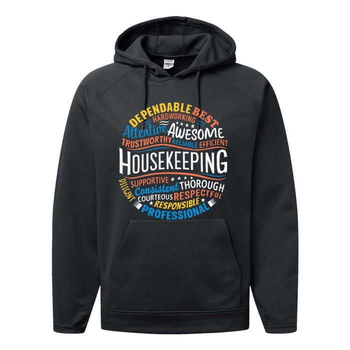 Housekeeping Appreciation Gifts Environmental Services Week Gift Performance Fleece Hoodie