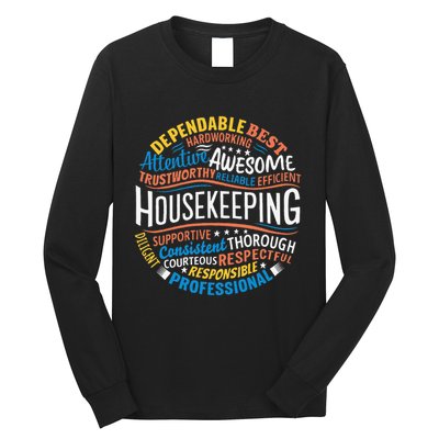 Housekeeping Appreciation Gifts Environmental Services Week Gift Long Sleeve Shirt