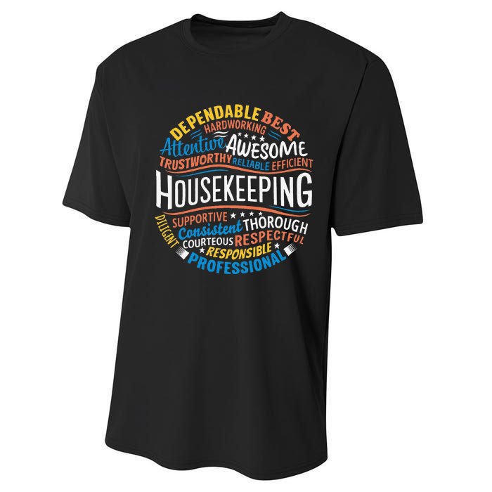 Housekeeping Appreciation Gifts Environmental Services Week Gift Performance Sprint T-Shirt