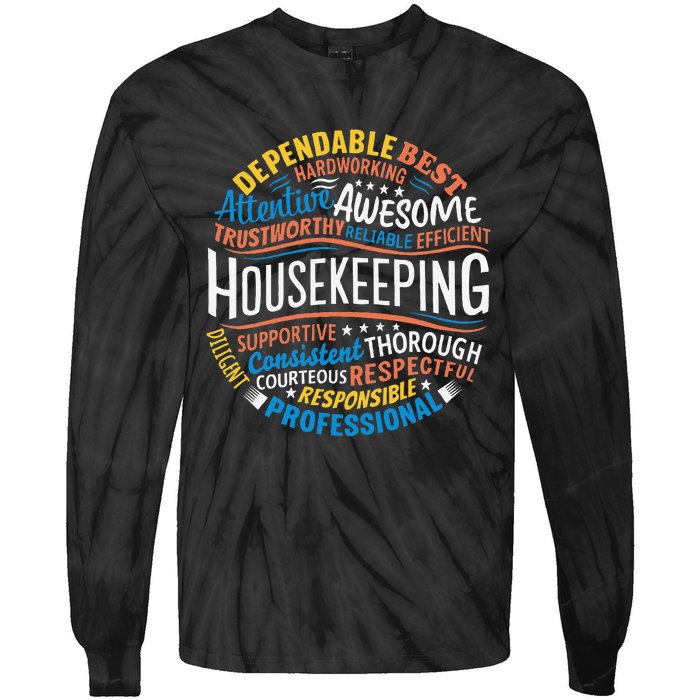 Housekeeping Appreciation Gifts Environmental Services Week Gift Tie-Dye Long Sleeve Shirt