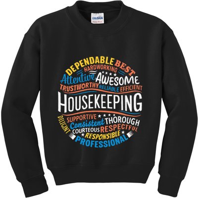 Housekeeping Appreciation Gifts Environmental Services Week Gift Kids Sweatshirt