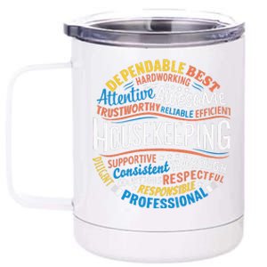 Housekeeping Appreciation Gifts Environmental Services Week Gift 12 oz Stainless Steel Tumbler Cup