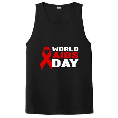 Hiv/aids Awareness Gift Red Ribbon World Aids Day Funny Gift PosiCharge Competitor Tank
