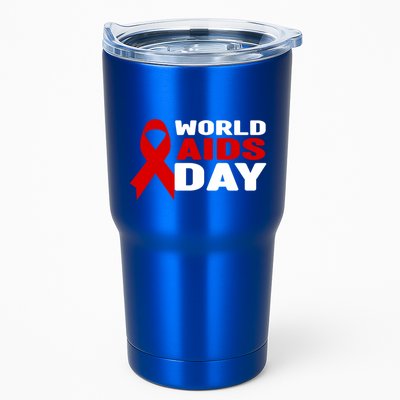 Hiv/aids Awareness Gift Red Ribbon World Aids Day Funny Gift Tumbler