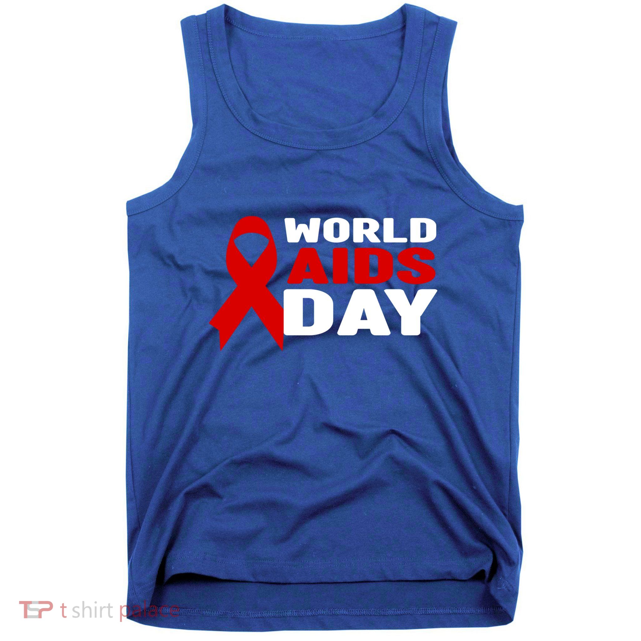 Hiv/aids Awareness Gift Red Ribbon World Aids Day Funny Gift Tank Top