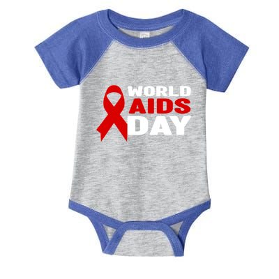Hiv/aids Awareness Gift Red Ribbon World Aids Day Funny Gift Infant Baby Jersey Bodysuit