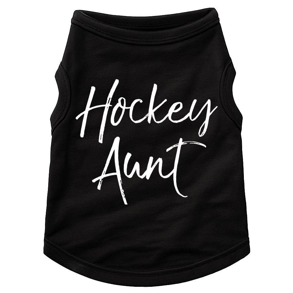 Hockey Aunt Gift Cute Hockey Auntie Sweats Doggie Tank