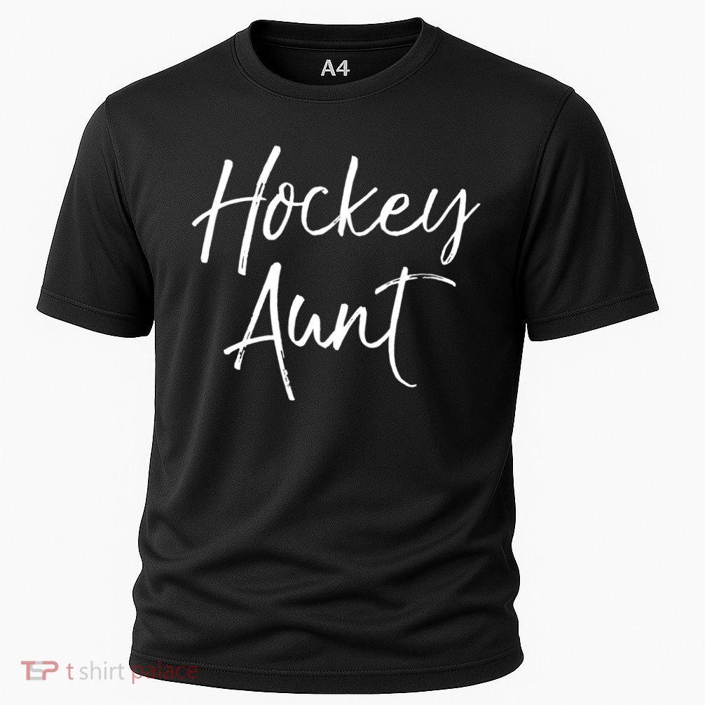 Hockey Aunt Gift Cute Hockey Auntie Sweats Performance Shirt