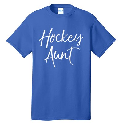 Hockey Aunt Gift Cute Hockey Auntie Sweats Tall T-Shirt