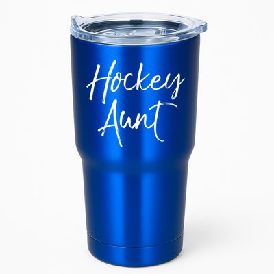 Hockey Aunt Gift Cute Hockey Auntie Sweats Tumbler