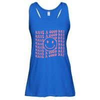 Have A Good Day Retro Smile Face Happy Face Preppy Aesthetic Gift Ladies Essential Flowy Tank