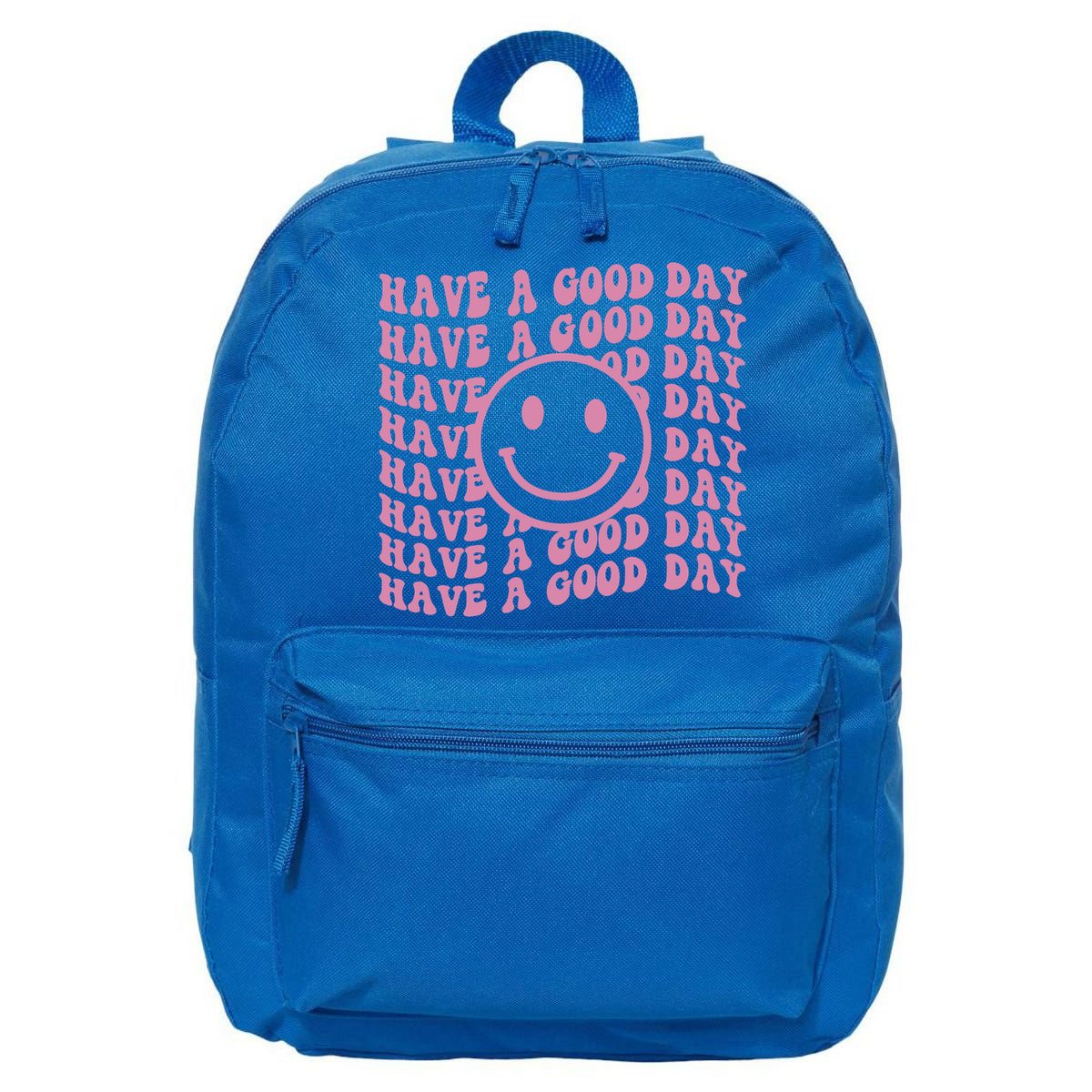 Have A Good Day Retro Smile Face Happy Face Preppy Aesthetic Gift 16 in Basic Backpack