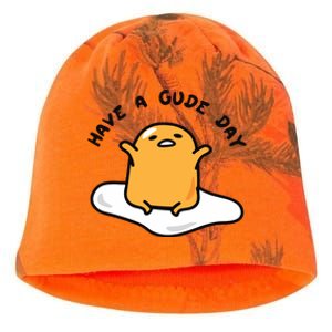 Have A Gude Day Gudetama Kati - Camo Knit Beanie