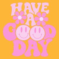 Have A Good Day Retro Smile Face Preppy Aesthetic Pom Pom 12in Knit Beanie