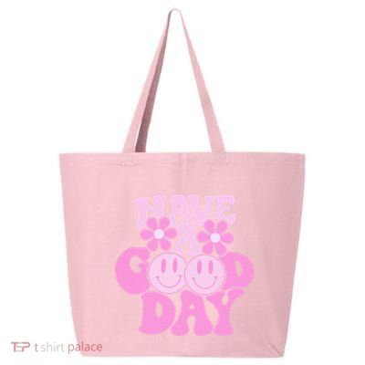 Have A Good Day Retro Smile Face Preppy Aesthetic 25L Jumbo Tote