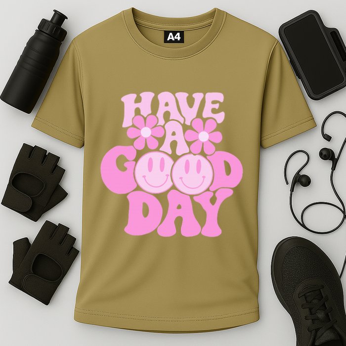 Have A Good Day Retro Smile Face Preppy Aesthetic Performance Shirt