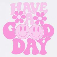 Have A Good Day Retro Smile Face Preppy Aesthetic Garment-Dyed Sweatshirt