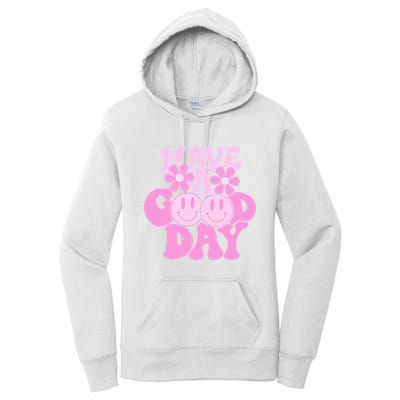 Have A Good Day Retro Smile Face Preppy Aesthetic Women's Pullover Hoodie
