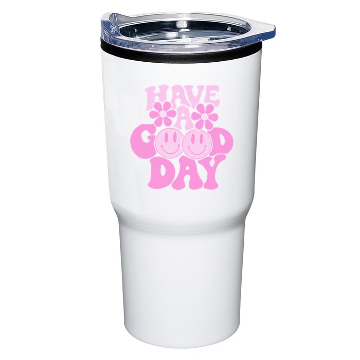 Have A Good Day Retro Smile Face Preppy Aesthetic Tumbler