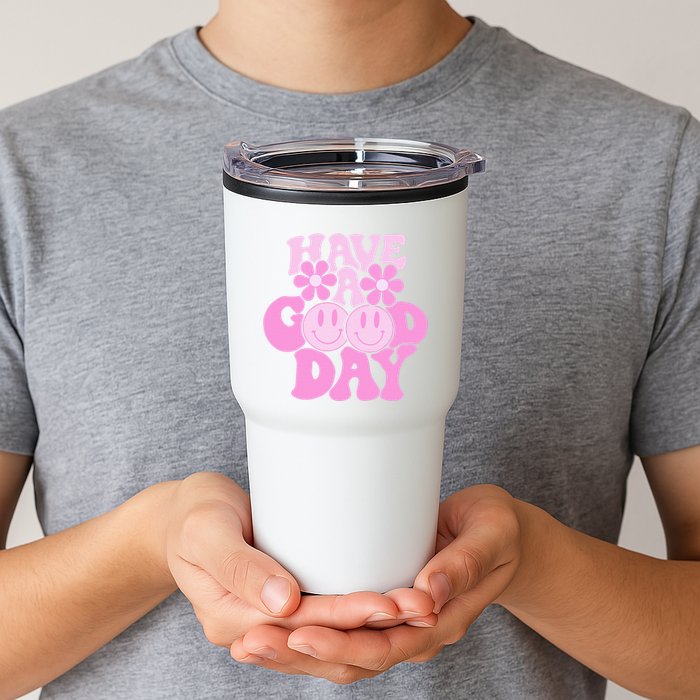 Have A Good Day Retro Smile Face Preppy Aesthetic Tumbler