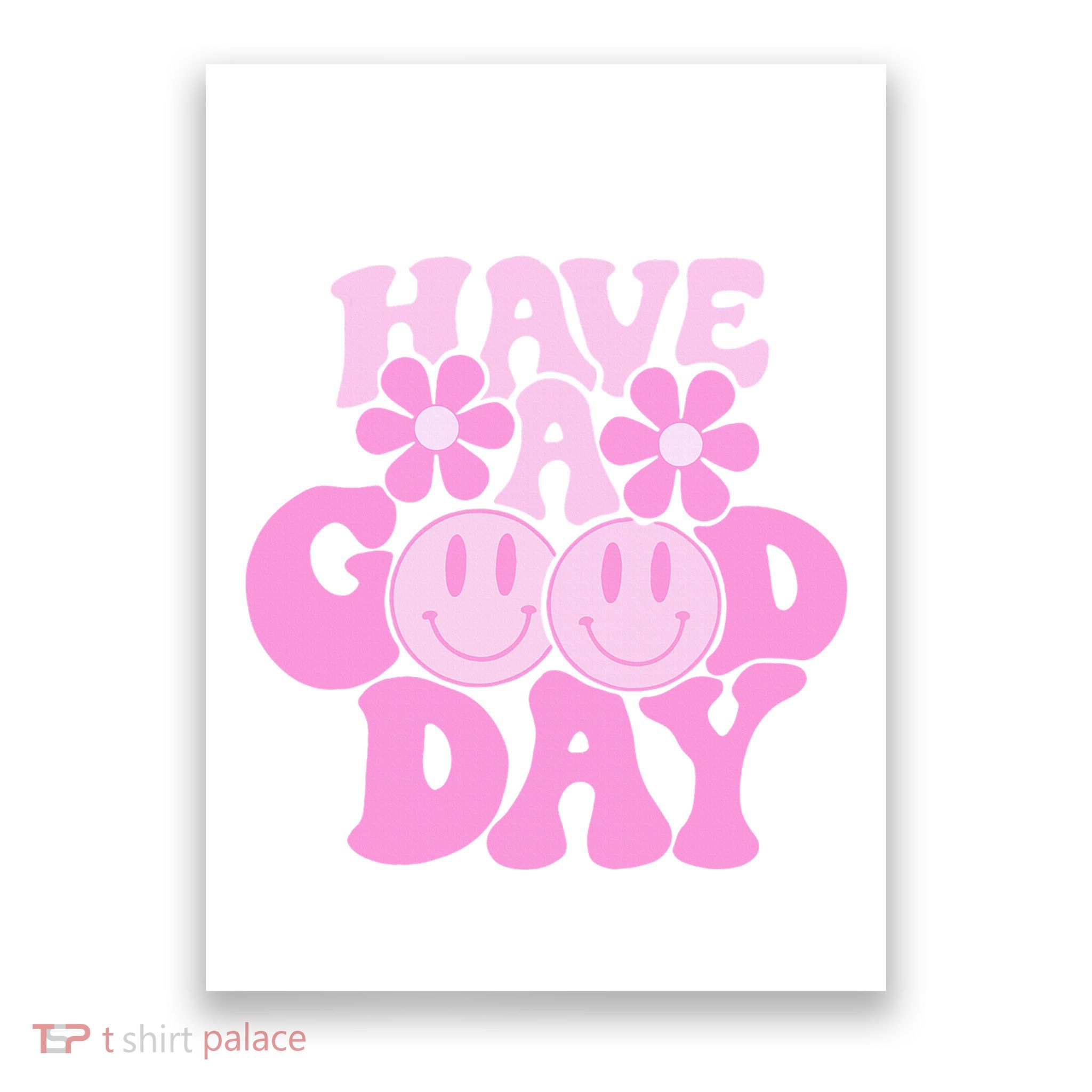 Have A Good Day Retro Smile Face Preppy Aesthetic Poster