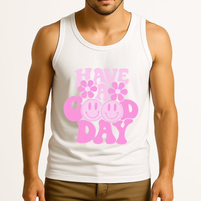 Have A Good Day Retro Smile Face Preppy Aesthetic Tank Top