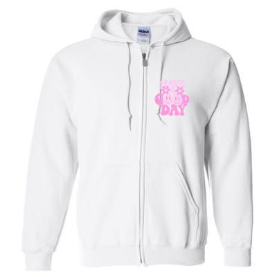 Have A Good Day Retro Smile Face Preppy Aesthetic Full Zip Hoodie
