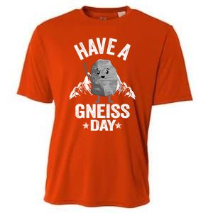 Have A Gneiss Day Geology Pun Rock Collector Geologist Cute Gift Cooling Performance Crew T-Shirt