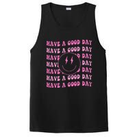 Have A Good Day Pink Smile Face Preppy Aesthetic Trendy PosiCharge Competitor Tank