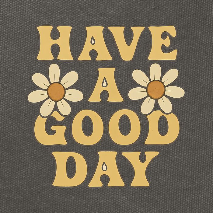 Have a Good Day Cotton Canvas Backpack