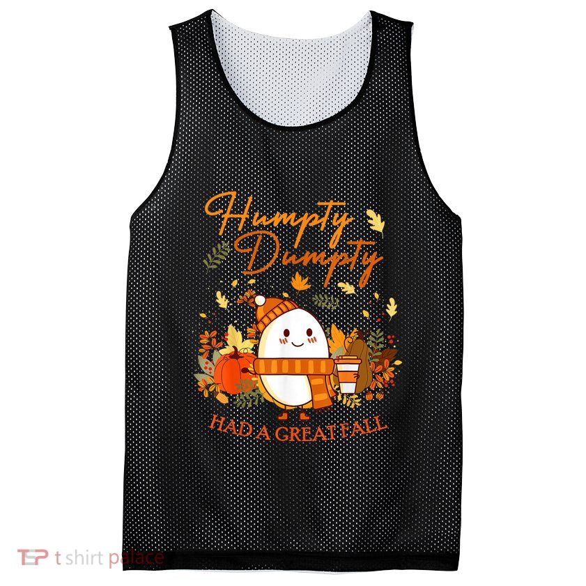 Had A Great Fall Thanksgiving Autumn Season Mesh Reversible Basketball Jersey Tank