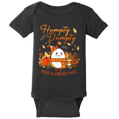 Had A Great Fall Thanksgiving Autumn Season Baby Bodysuit