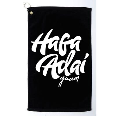 Hafa Adai Guam Gift Vintage Funny Gift For Guaian 671 Seal Gift Platinum Collection Golf Towel