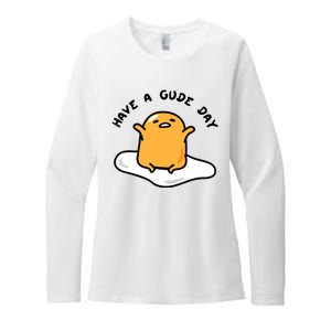 Have A Gude Day Gudetama Womens CVC Long Sleeve Shirt