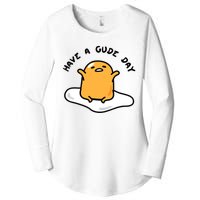 Have A Gude Day Gudetama Women's Perfect Tri Tunic Long Sleeve Shirt