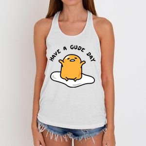 Have A Gude Day Gudetama Women's Knotted Racerback Tank