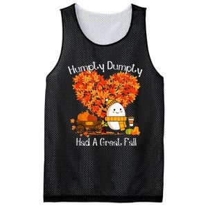 Had A Great Fall Autumn Leaves Thanksgiving Mesh Reversible Basketball Jersey Tank