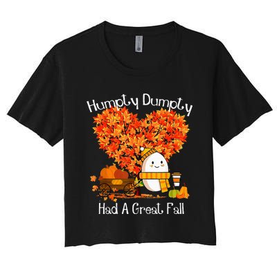 Had A Great Fall Autumn Leaves Thanksgiving Women's Crop Top Tee